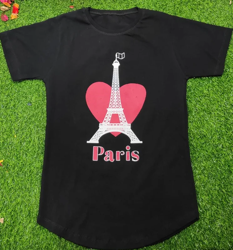 تیشرت مشکی ویژه محرم مدل PARIS کد 213 - فروشگاه اینترنتی بچه شیک