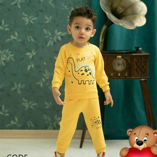 ست لباس بچه گانه نوزادی مدل دایناسور کد 1416 بچه شیک