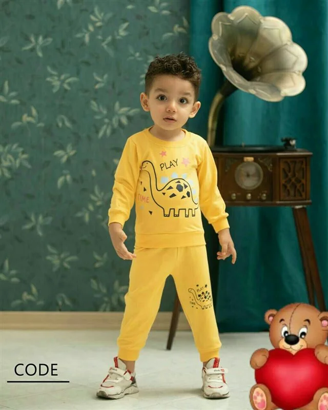 ست لباس بچه گانه نوزادی مدل دایناسور کد 1416 بچه شیک
